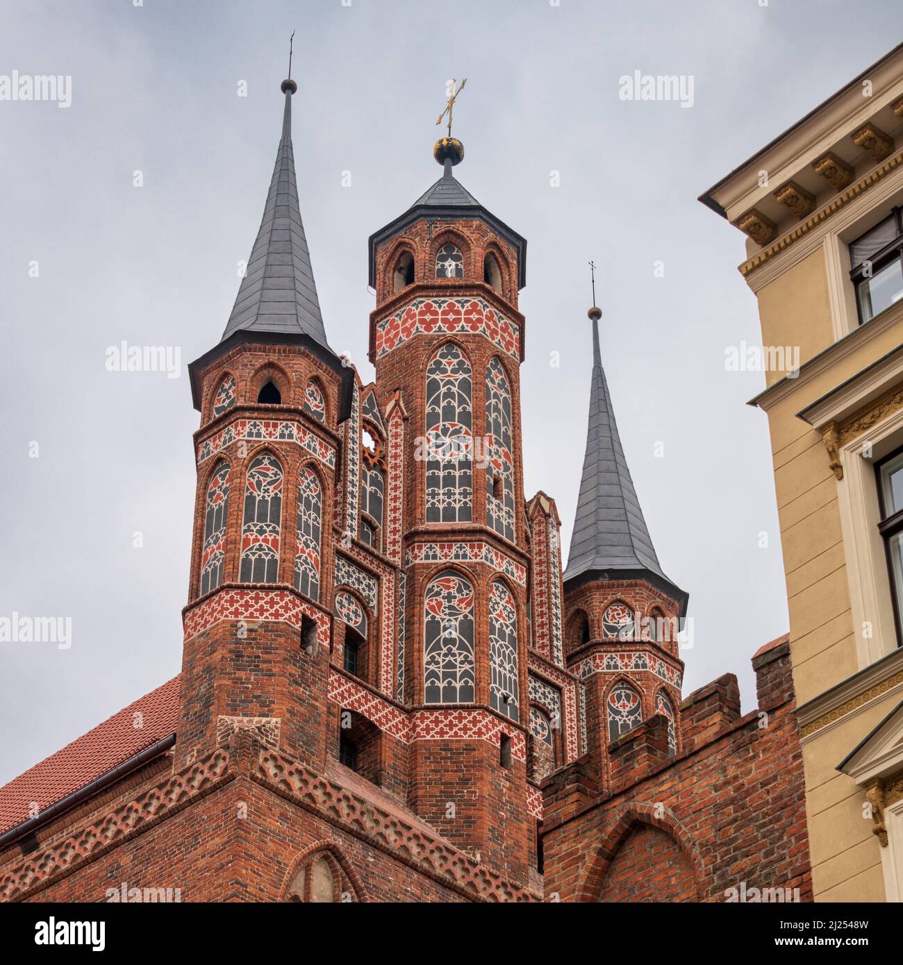 Torun Catholic Church, Poland Stock Photo