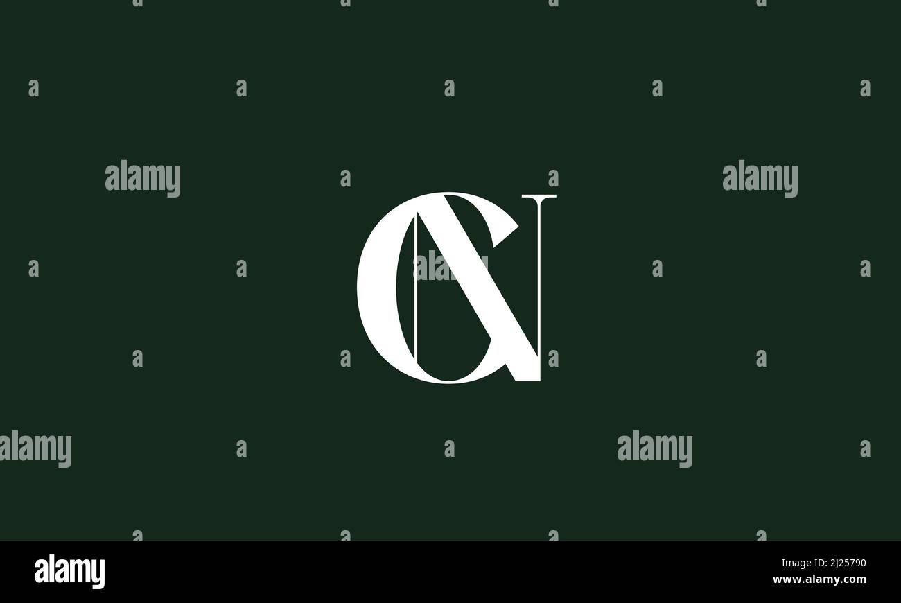 Alphabet letters Initials Monogram logo CN, NC, N and C Stock Vector