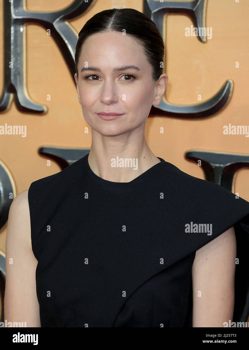 Mar 29, 2022 - London, England, UK - Katherine Waterston attending