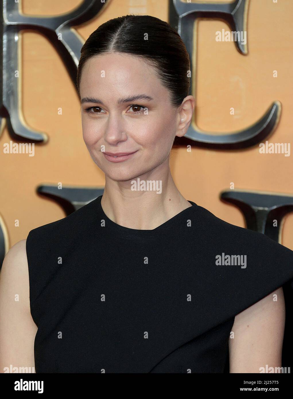 Mar 29, 2022 - London, England, UK - Katherine Waterston attending