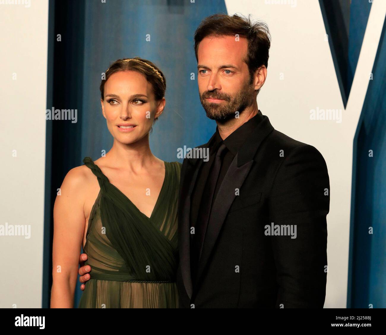 Beverly Hills, CA. 27th Mar, 2022. Natalie Portman, Benjamin Millepied at  the after-party for Vanity Fair Oscar Party - Arrivals 2, Wallis Annenberg  Center for the Performing Arts, Beverly Hills, CA March