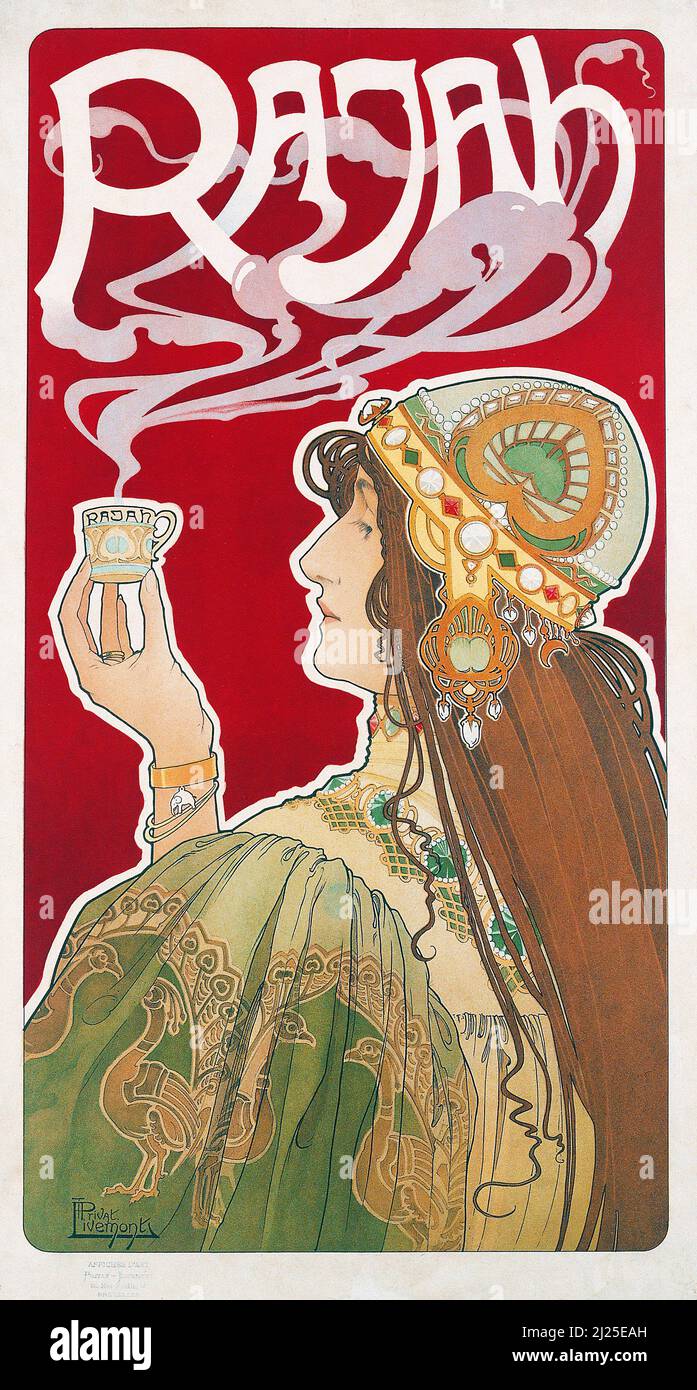Henri privat livemont work of art hi-res stock photography and