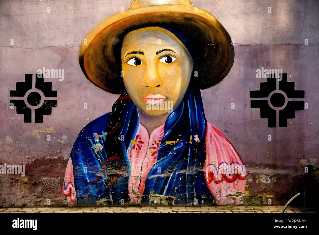Wall art in Riobamba, Ecuador Stock Photo Alamy