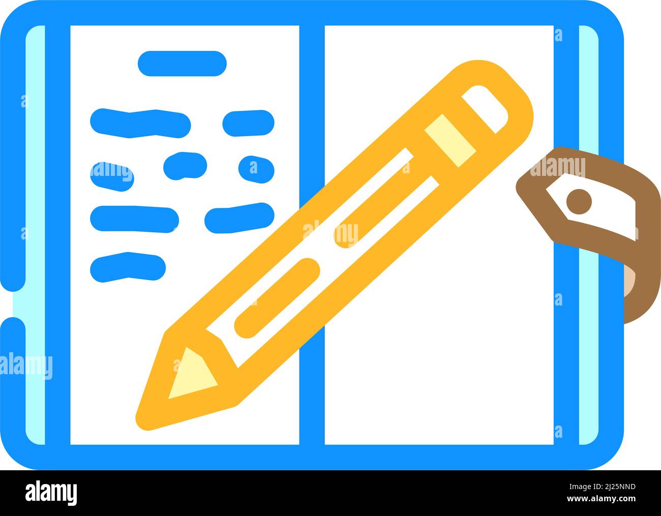 diary notebook color icon vector illustration Stock Vector Image & Art ...