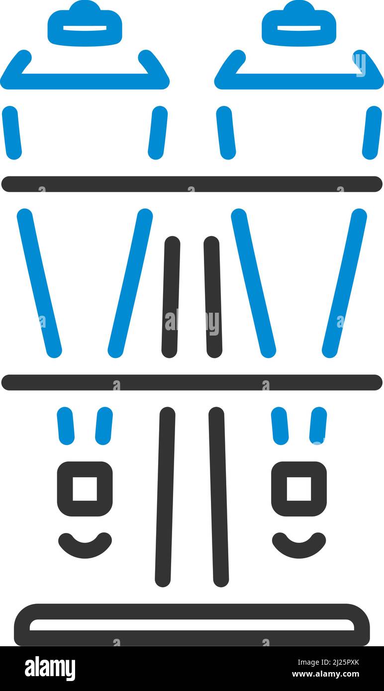 Icon Of Soda Siphon Equipment. Editable Bold Outline With Color Fill Design. Vector Illustration. Stock Vector