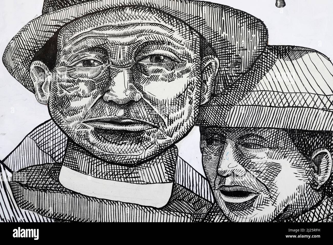 Wall art in Cuenca, Ecuador Stock Photo Alamy