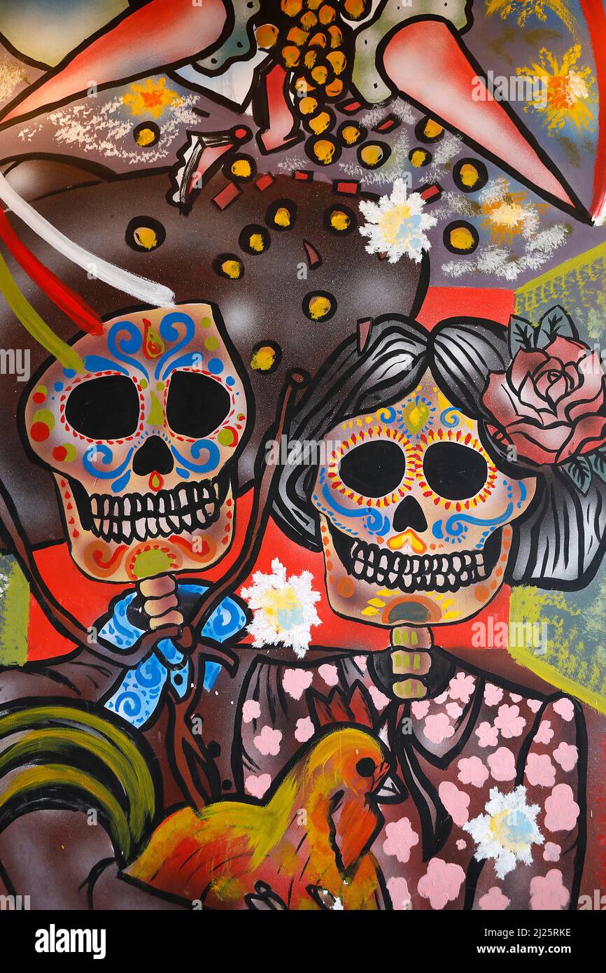 Mexican wall art in Quito, Ecuador Stock Photo Alamy