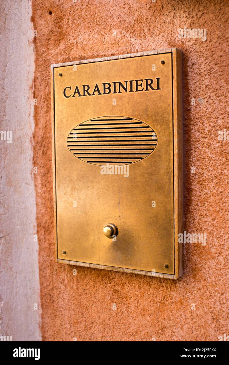 Carabinieri Police Office Venice Italy Stock Photo