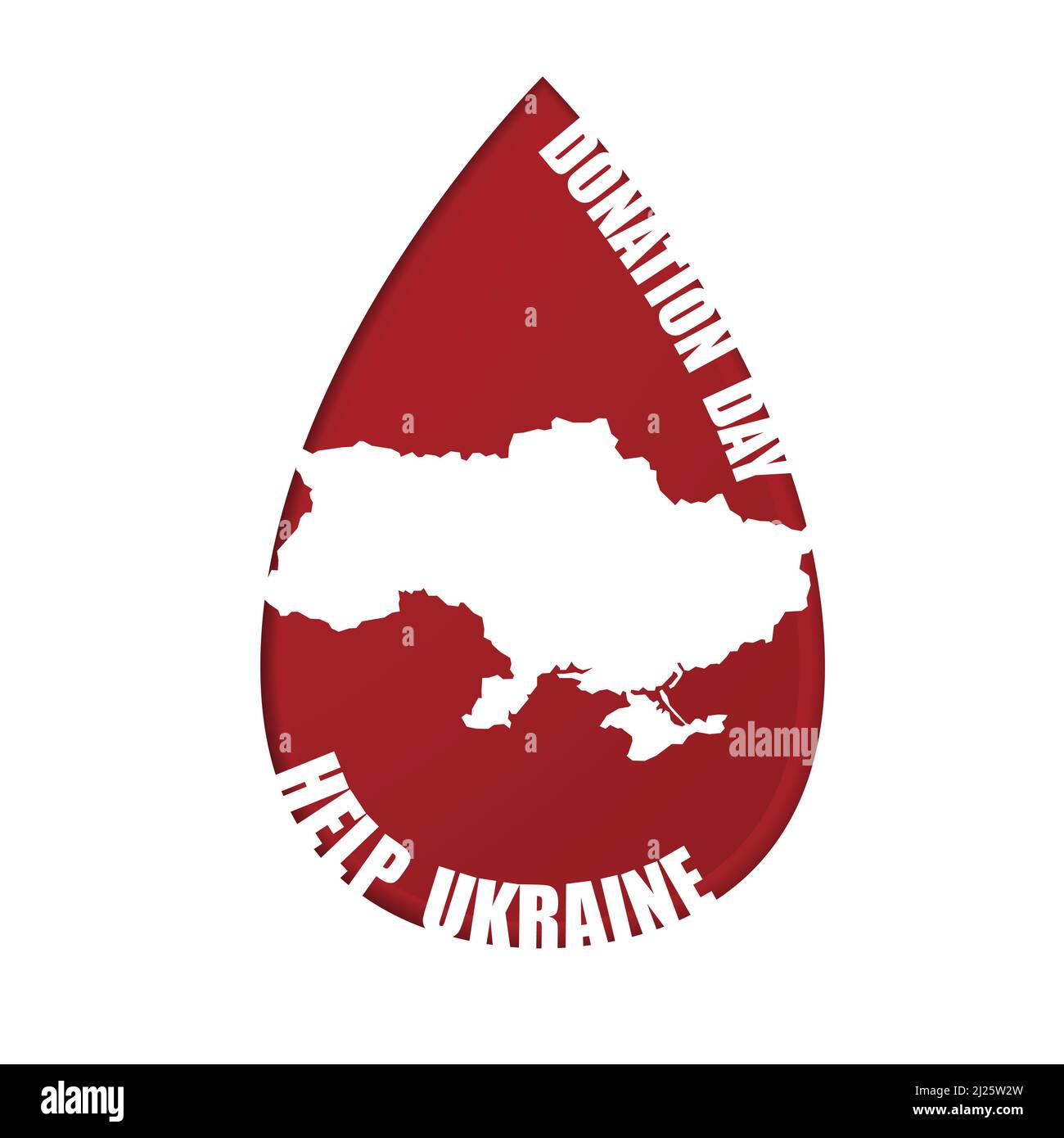 Help Ukraine donation day Stock Vector