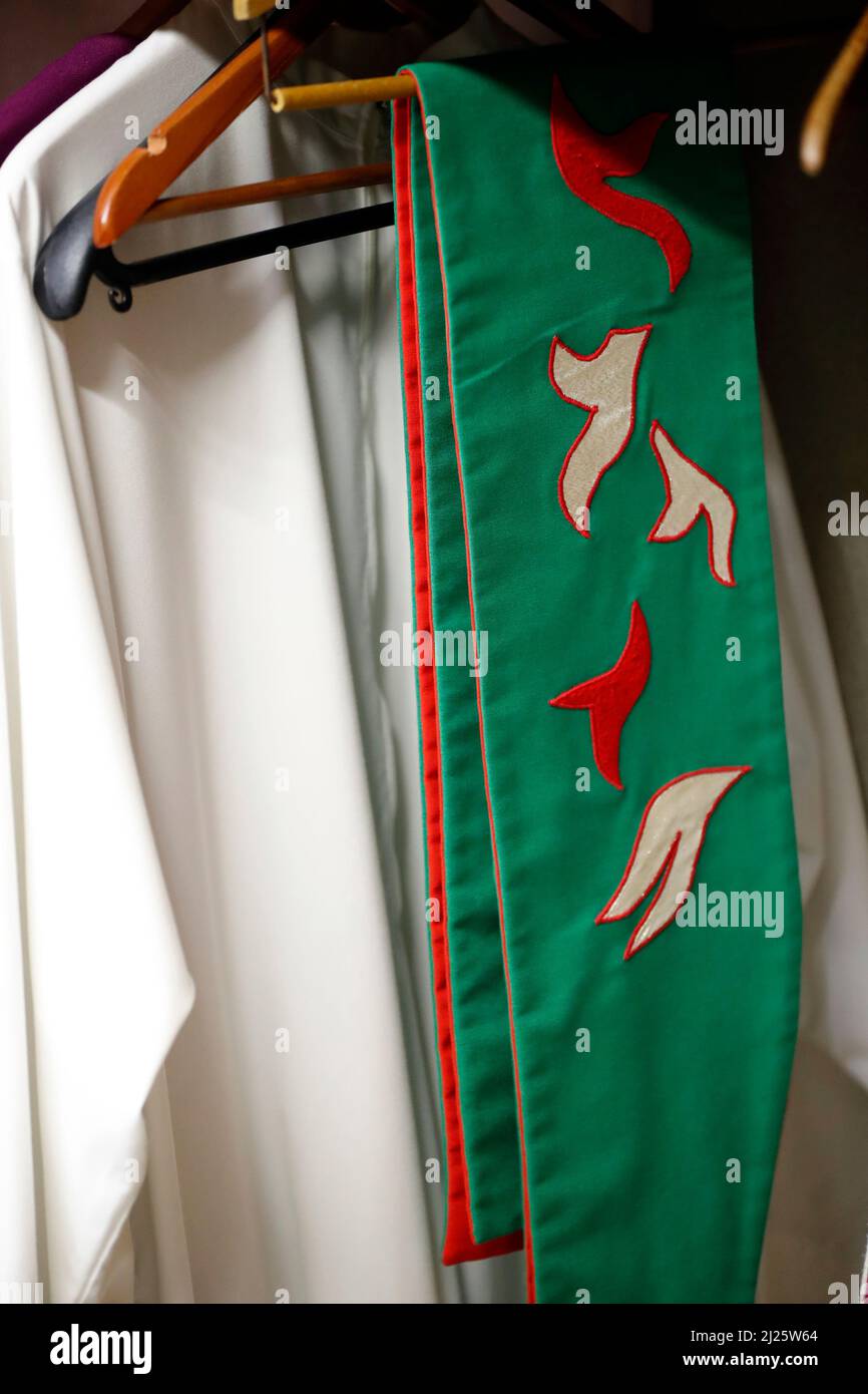 sacristy-of-catholic-church-chasubles-stock-photo-alamy