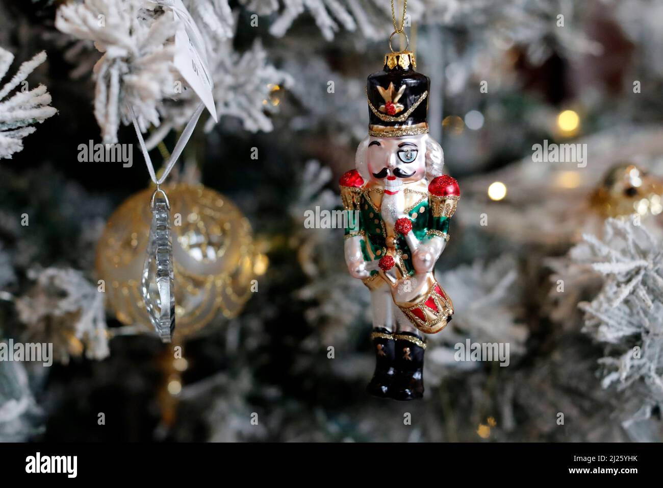 Christmas tree decoration. 24 th december. Stock Photo