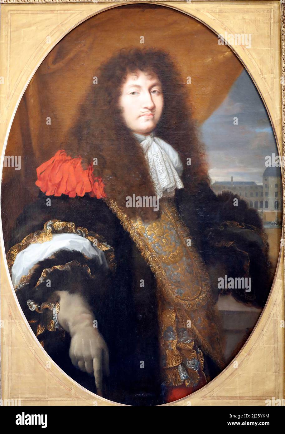 Versailles palace.  King Louis XIV ( 1638 - 1715 ). Stock Photo