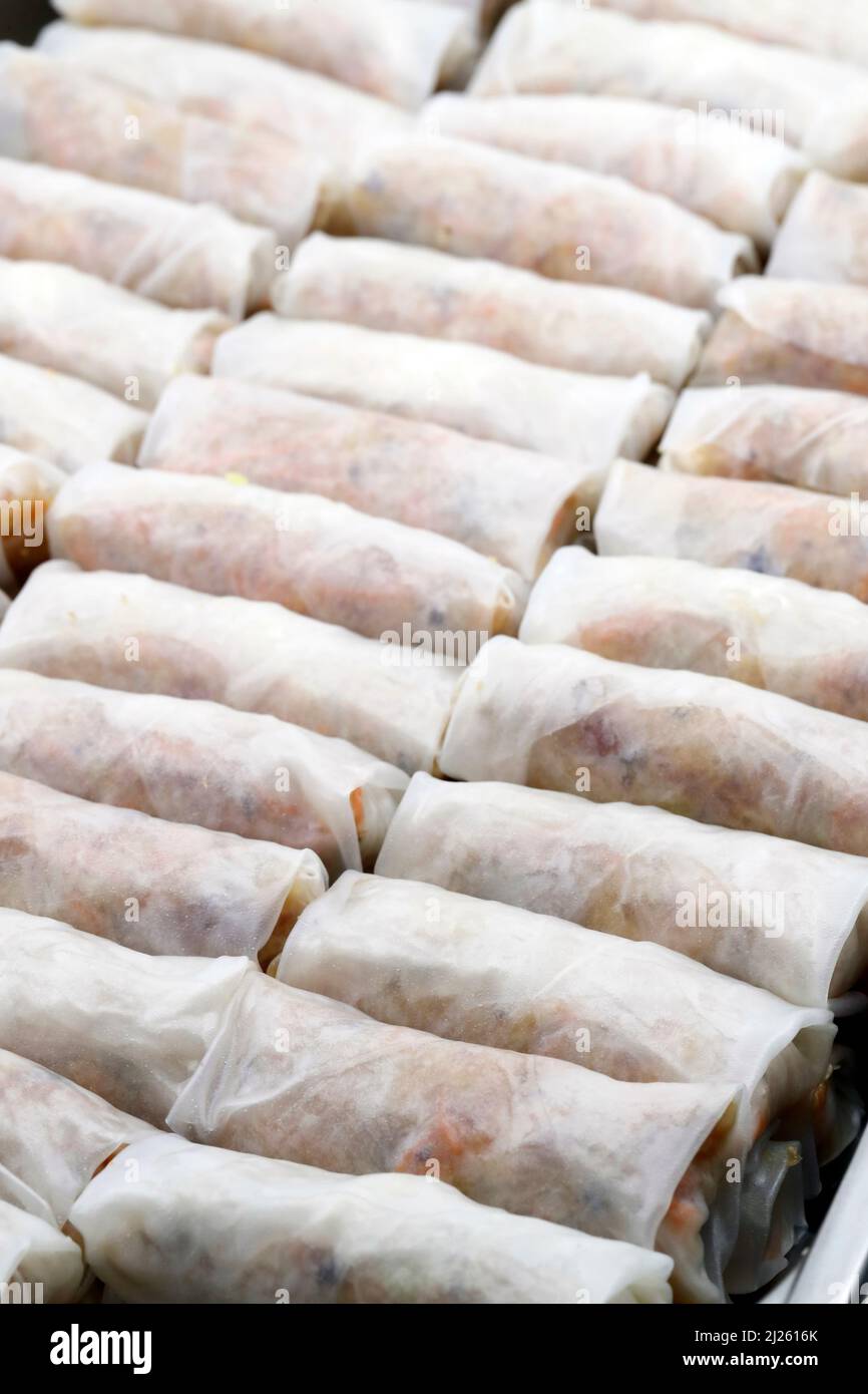 Asian cuisine. Authentic Vietnamese Spring Rolls (Nem Ran Hay Cha Gio ...