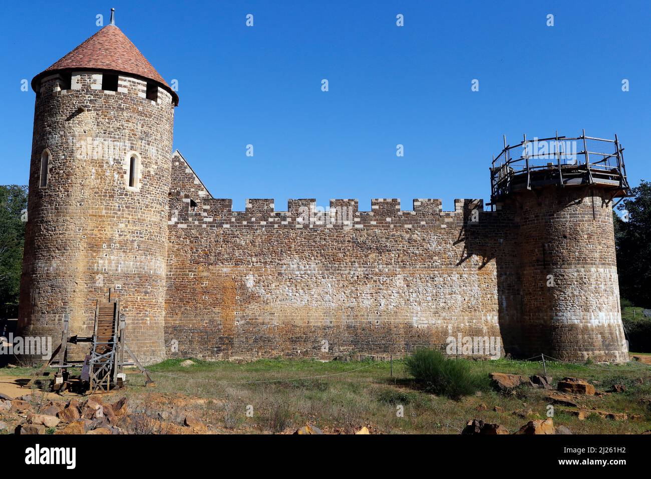 Guedelon : Le château de guédelon en 3 D, construction du château