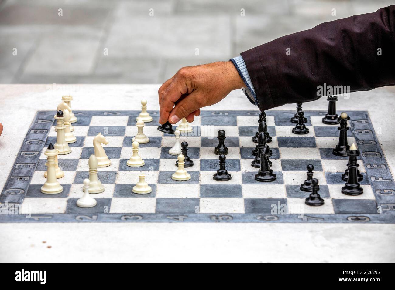 Chess player in Chisinau, Moldova Stock Photo - Alamy