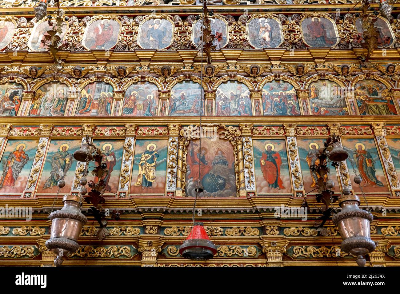 Church iconostasis in Savina monastery, Herceg Novi, Montenegro Stock ...
