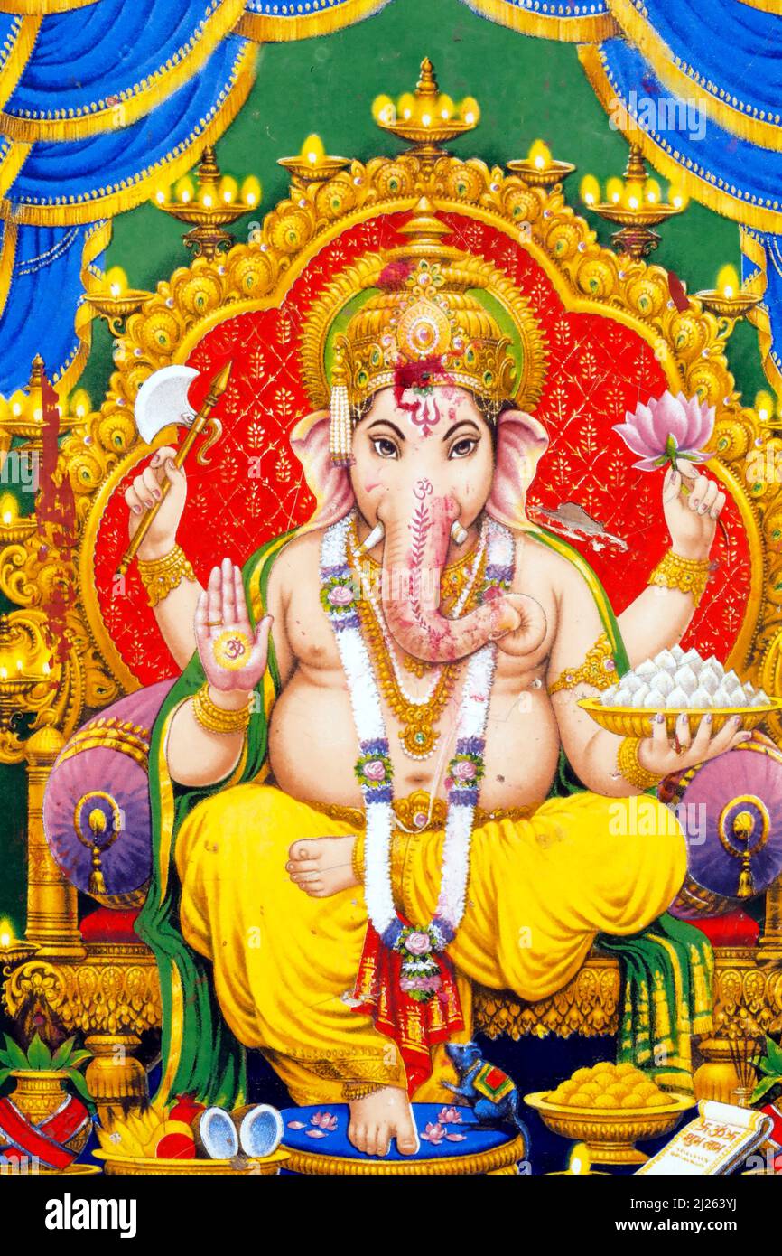 Ganesh or Ganapati elephant hindu God Stock Photo - Alamy Ganesh or Ganapati elephant hindu God Stock Photo - Alamy