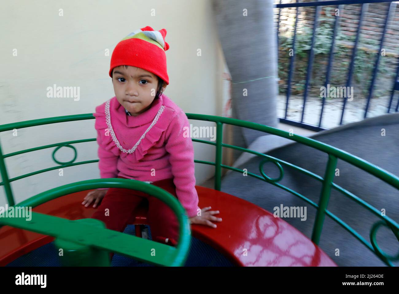 Primary school. Playground. Stock Photo