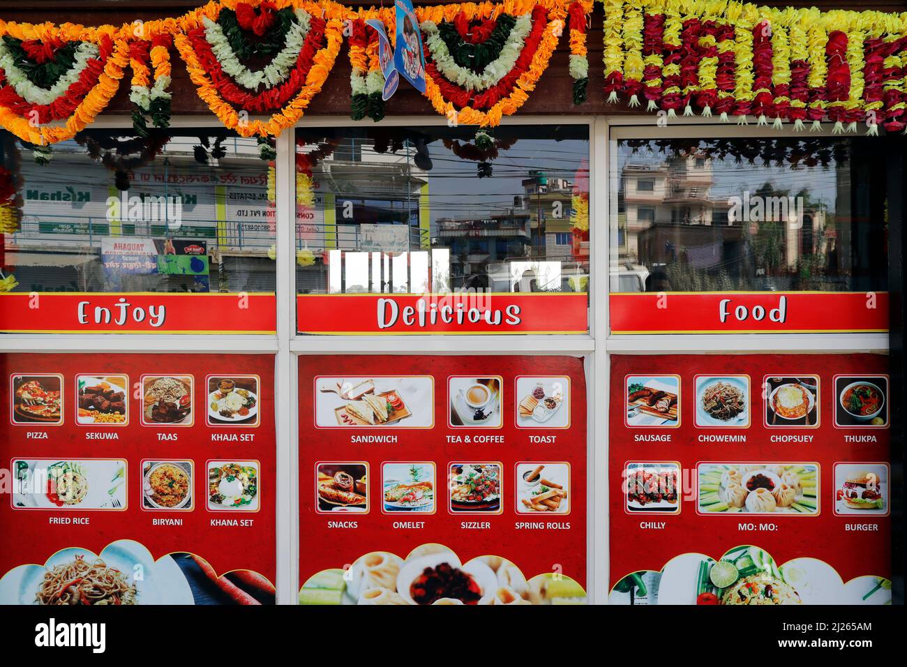 Traditional nepalese restaurant Stock Photo Alamy