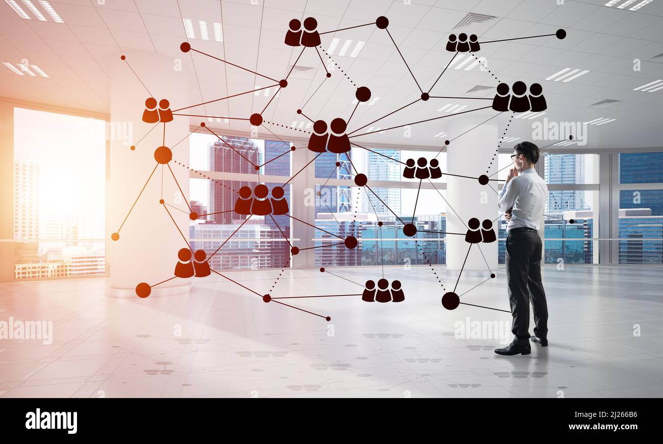 Networking and social communication concept as effective point for ...