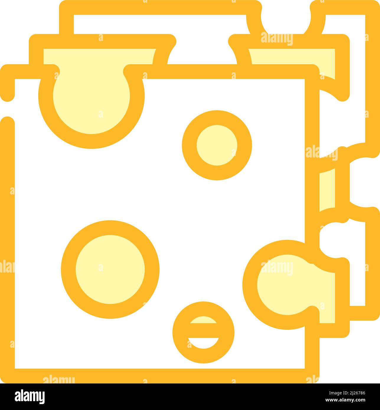 slice cheese color icon vector illustration Stock Vector Image & Art ...