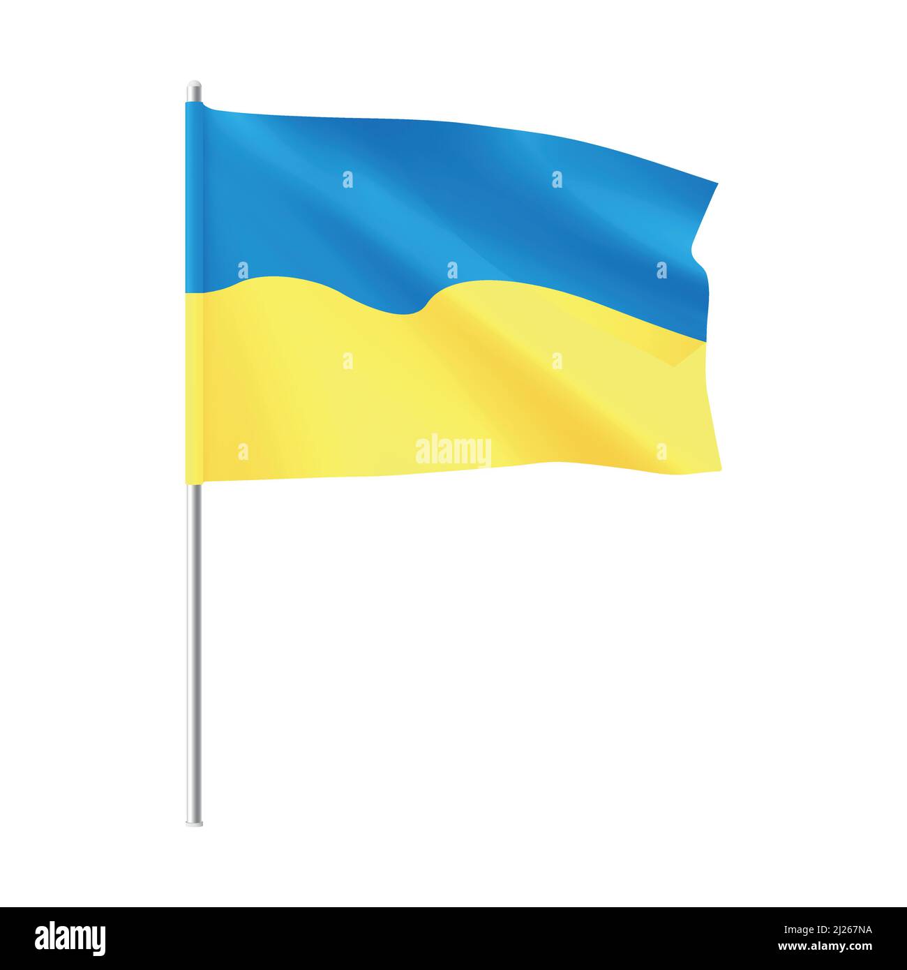 Ukraine flag. National Ukrainian yellow blue flag. Vector Stock Vector ...