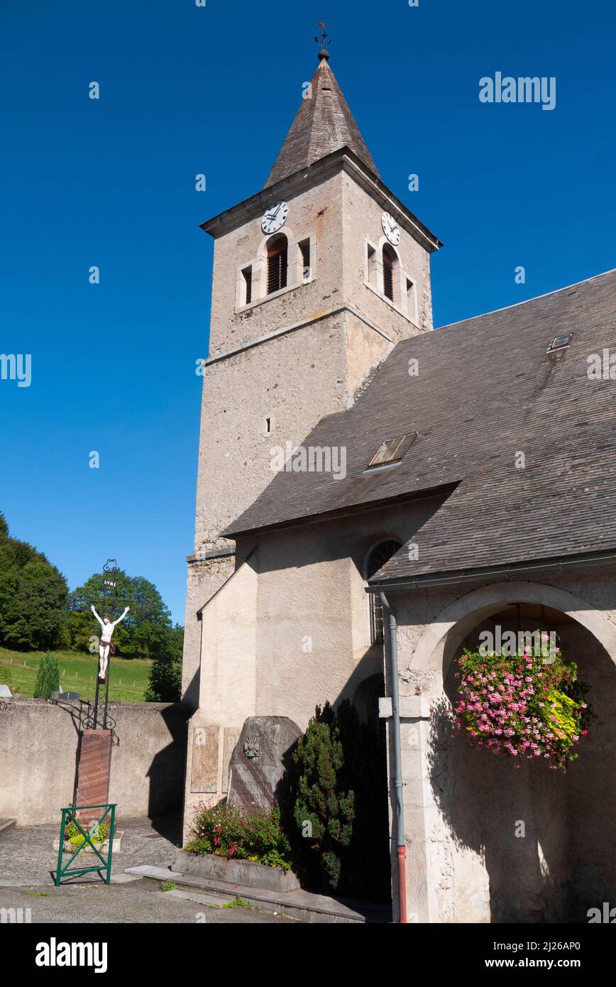 Saint Mary's Church, SainteMarie de Campan, France Stock Photo Alamy
