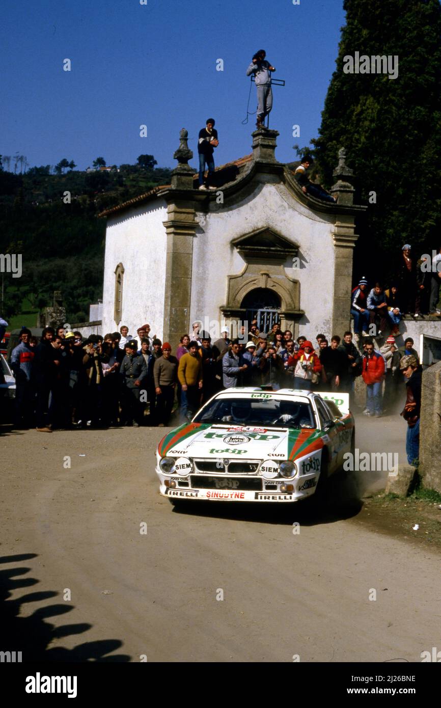 Rally de Portugal 1985 Miki Biasion Tiziano Siviero Lancia 037 Rally de Portugal 1985 Miki Biasion Tiziano Siviero Lancia 037