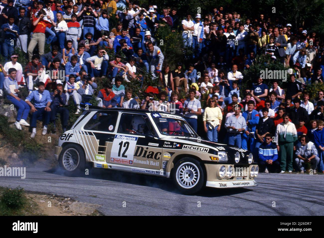 Rallye d'Antibes 1986 - F.Chatriot / M.Périn - Renault Maxi 5
