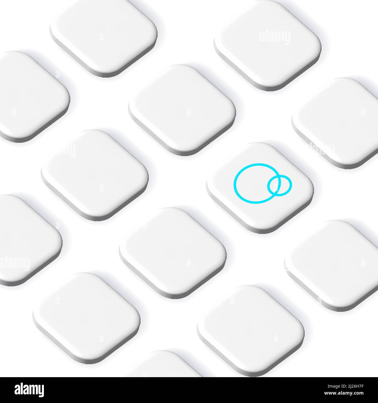 App Icon Mockup Vector Template Presentation Angle Stock Vector