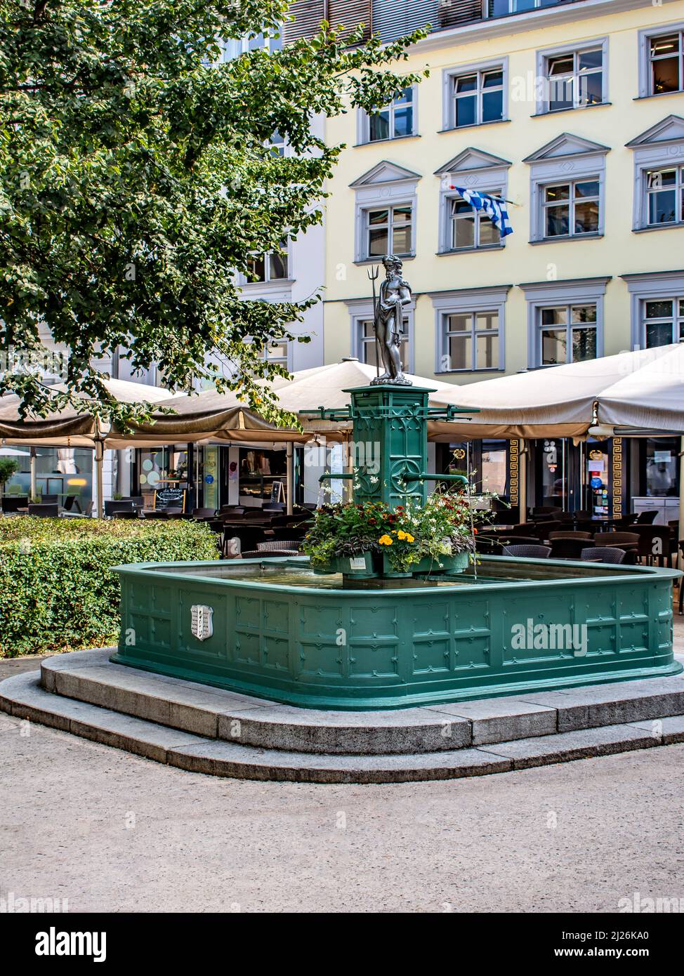 AUSTRIA : Kornmarkt Brunnen Bregenz Stock Photo