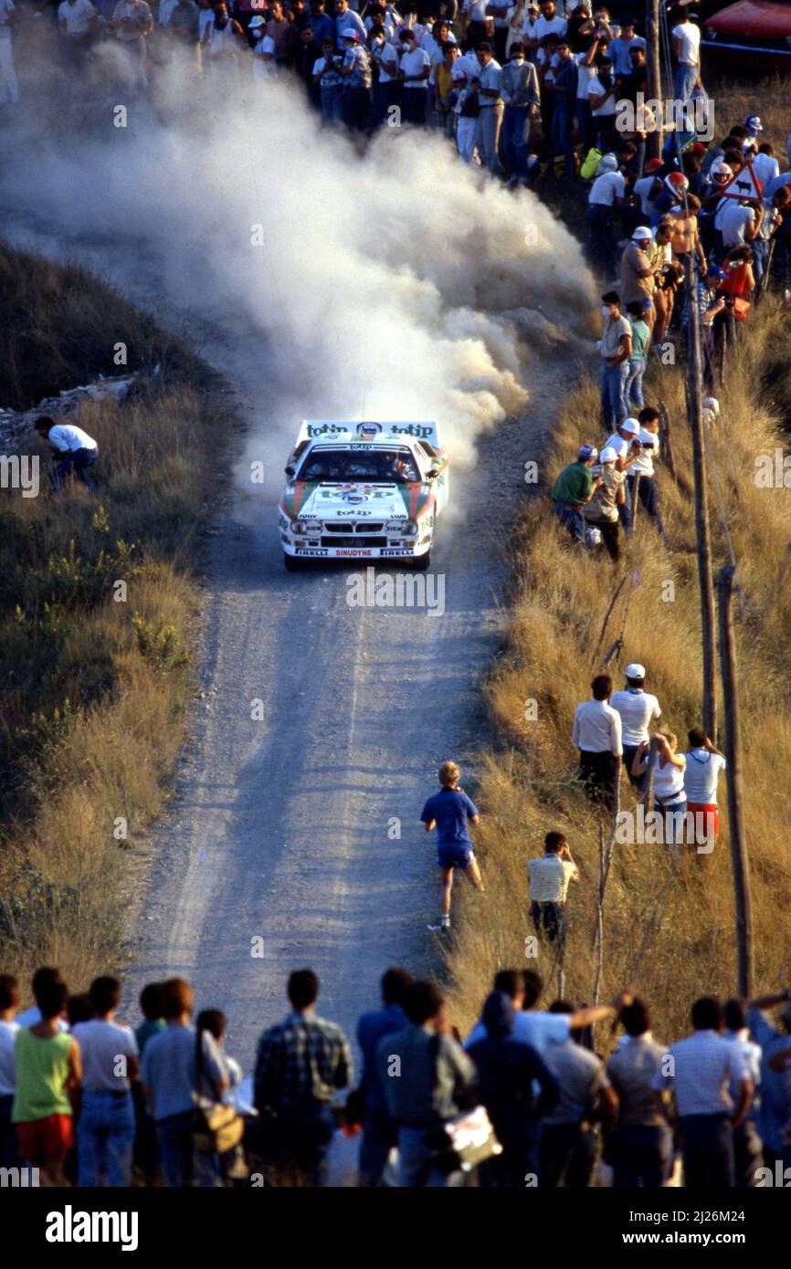 Dario Cerrato (ITA) Giuseppe Geppi Cerri (ITA) Lancia Rally 037 GrB ...