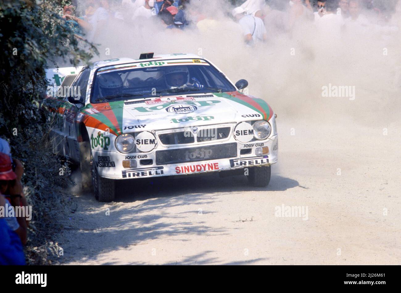 Massimo Miki Biasion (ITA) Tiziano Siviero (ITA) Lancia Rally 037 GrB ...