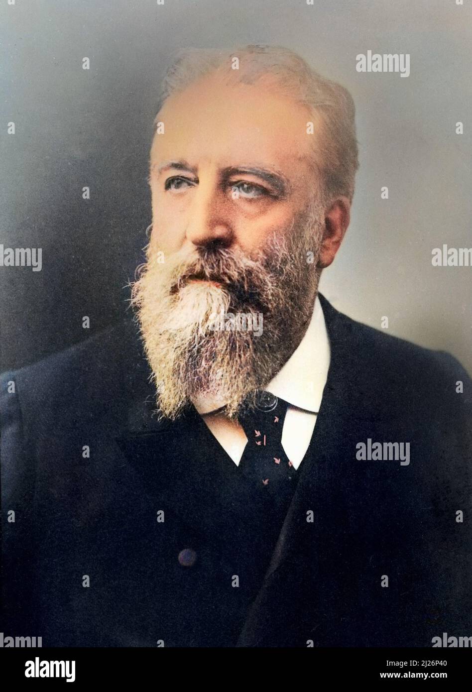 Portrait de Eugene Rene Poubelle (1831-1907) prefet de la Seine Stock Photo