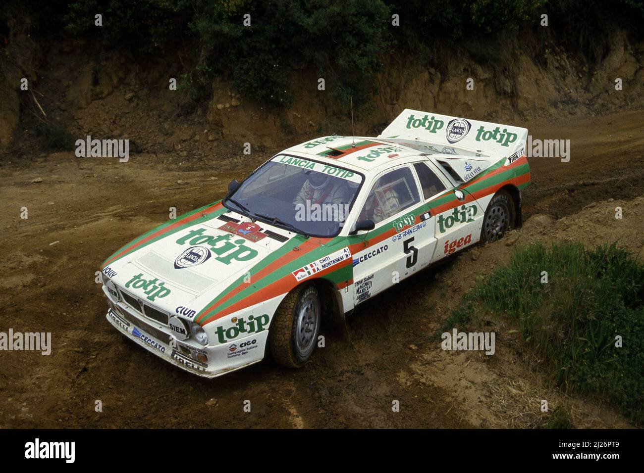 Tiziano Chiti (ITA) Arles Montenesi (ITA) Lancia Rally 037 GrB Jolly ...