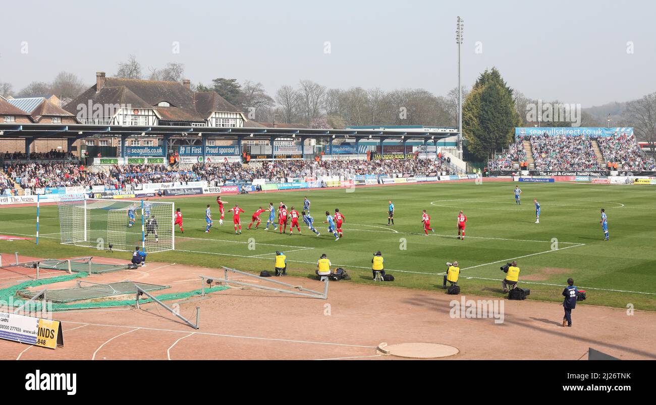 General view of the withdean stadium hi-res stock photography and