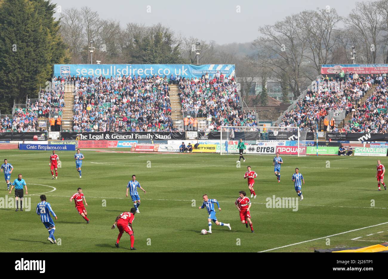 General view of the withdean stadium hi-res stock photography and