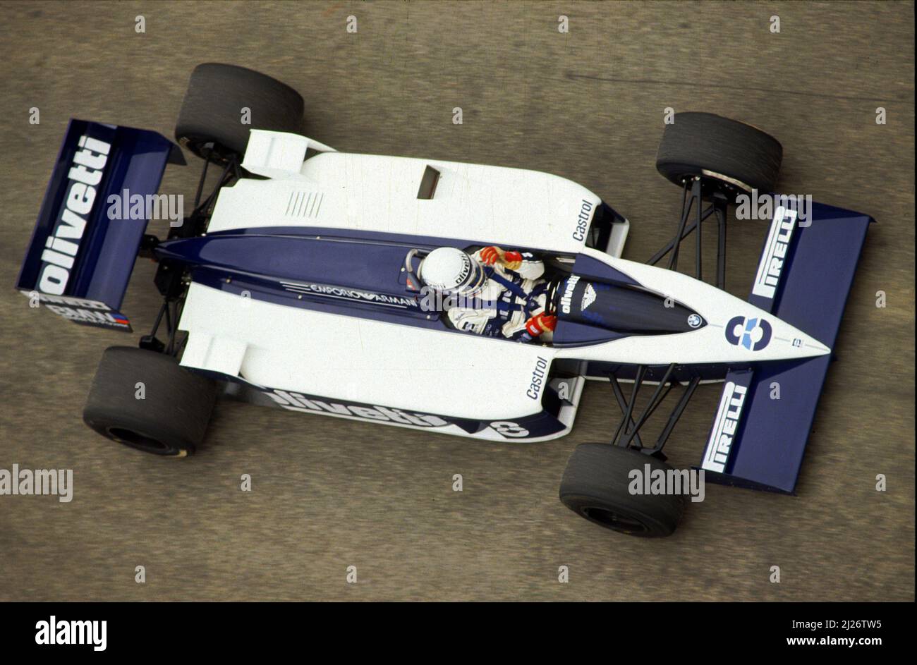 Elio de Angelis (ITA) Brabham BT55 Bmw Stock Photo - Alamy