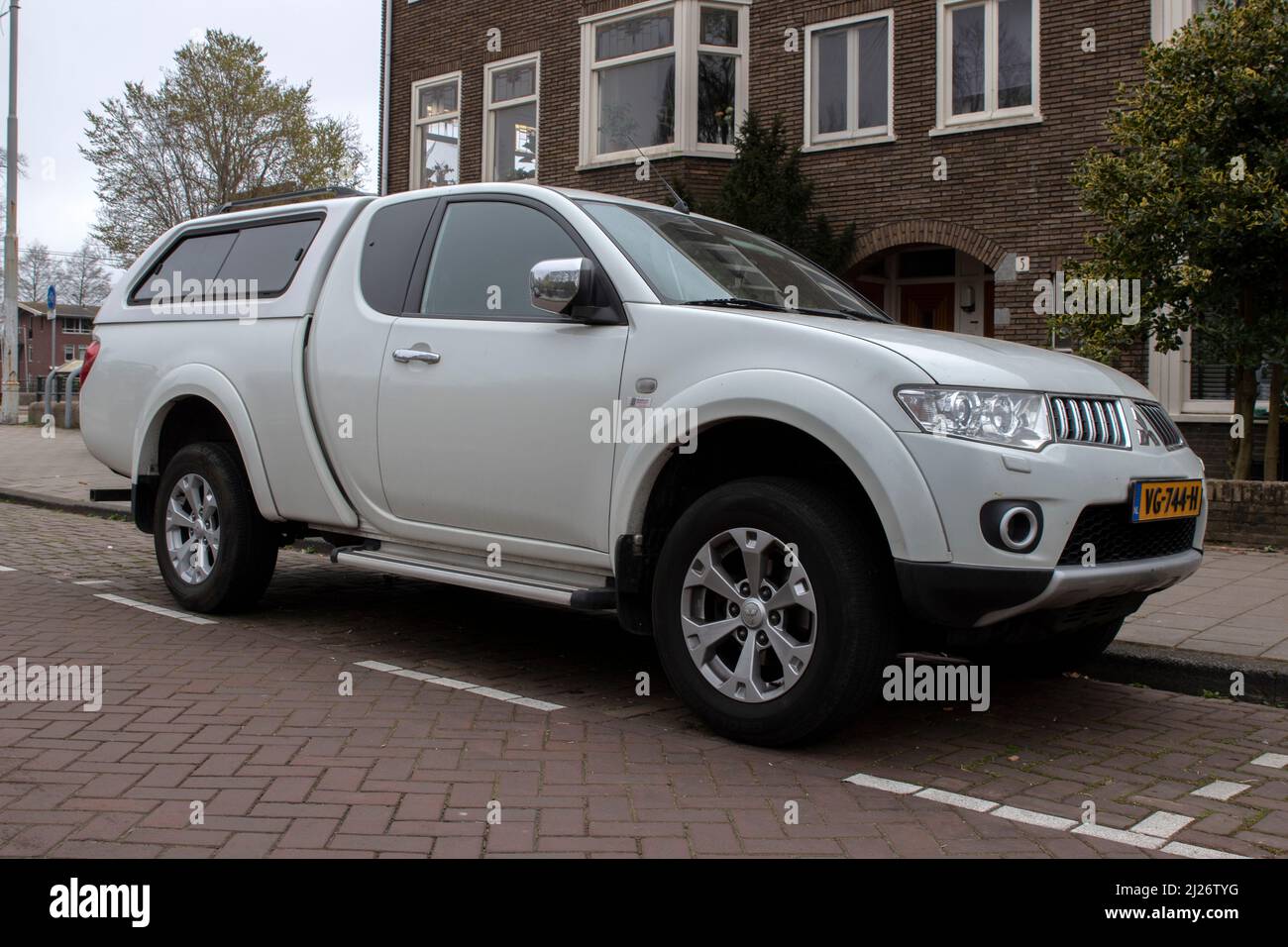 Side View Mitsubishi L200 Car At Amsterdam The Netherlands 28-3-2022 Stock Photo