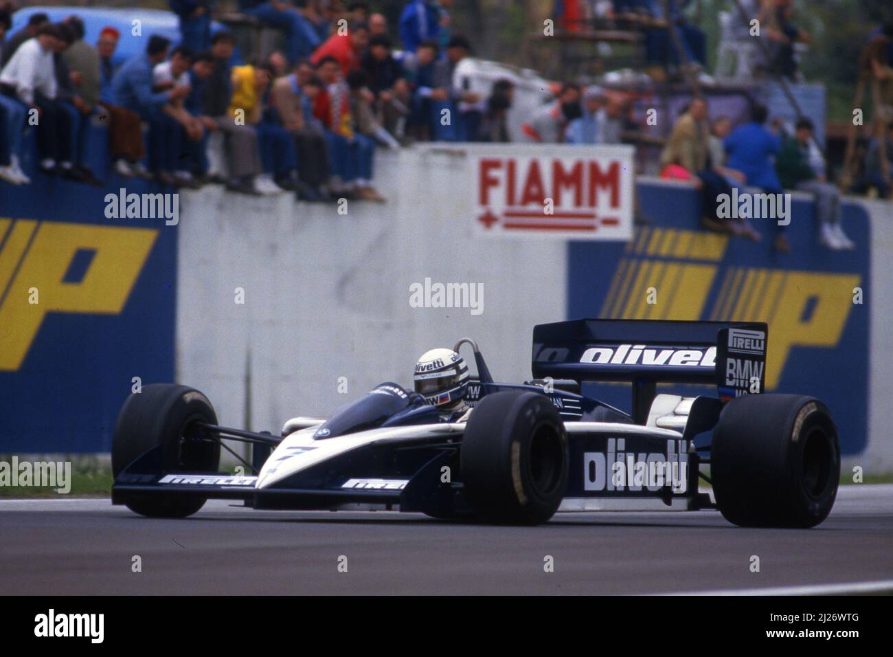 Riccardo Patrese (ITA) Brabham BT55 Bmw at Variante Alta Stock Photo - Alamy