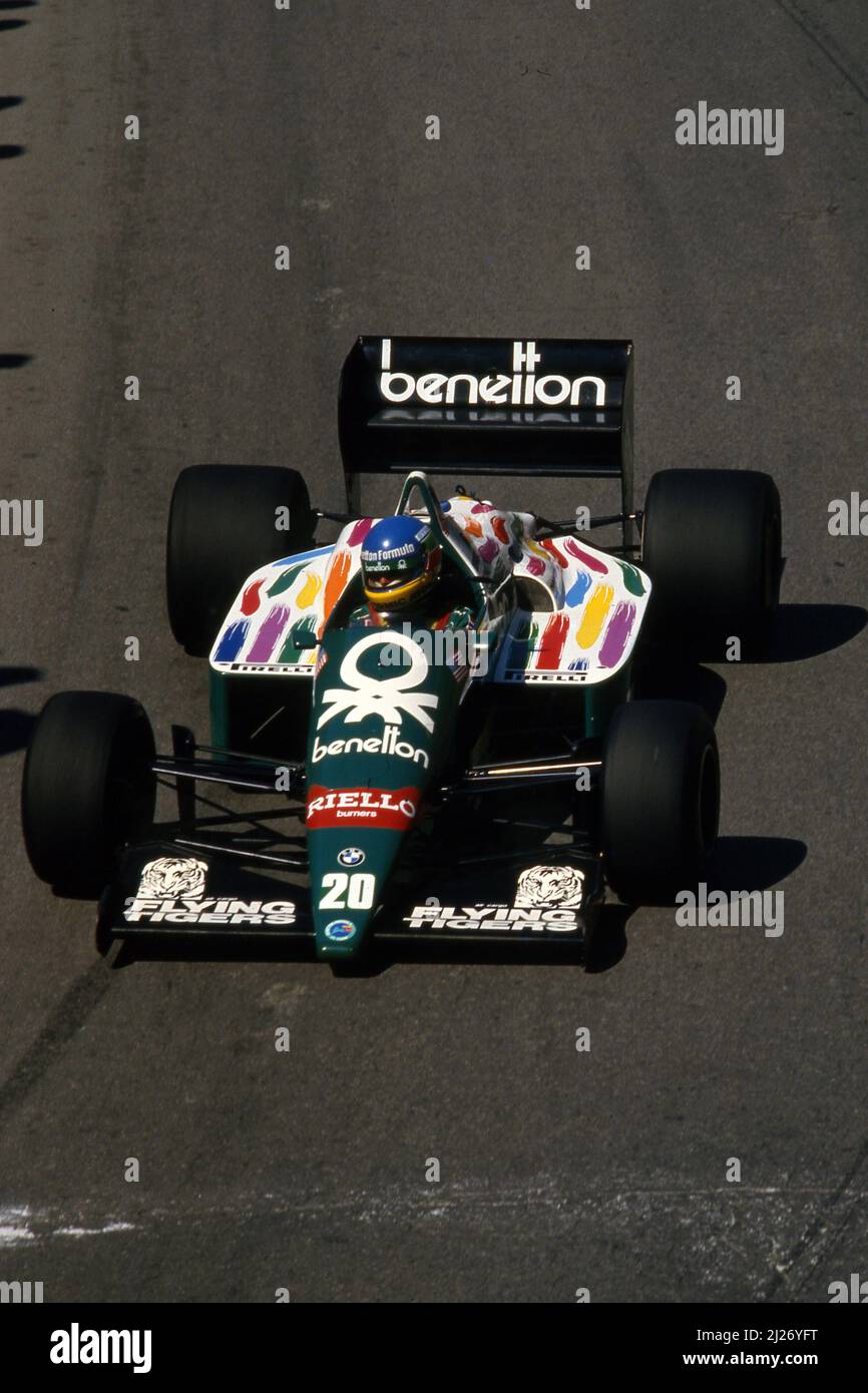 1986 Benetton B186 BMW #20 G.Berger（AUT） Minichamps 1:43 G. Berger Benetton B186 GP USA Formula 1