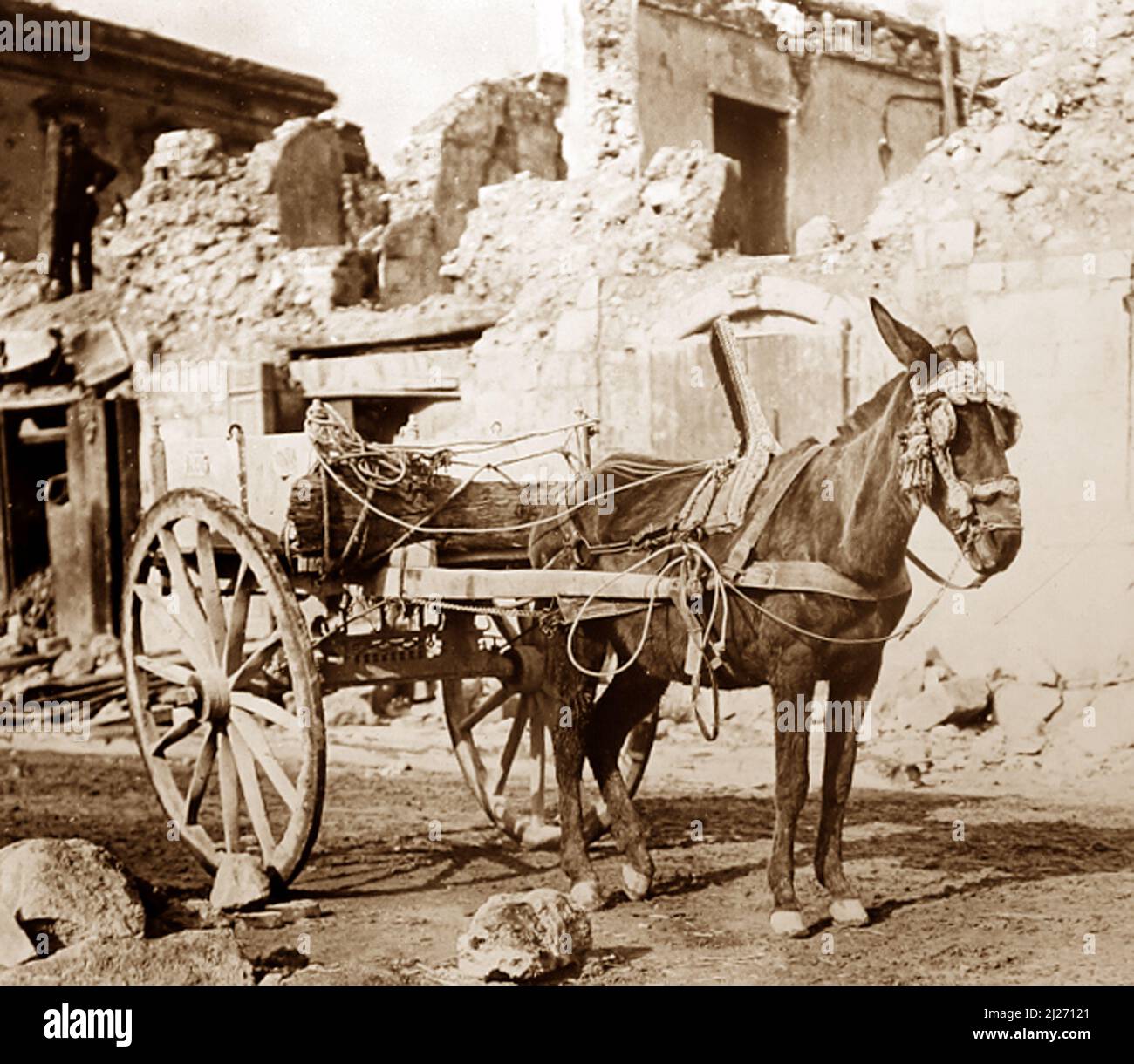 Messina, Sicily, Italy in 1910 Stock Photo