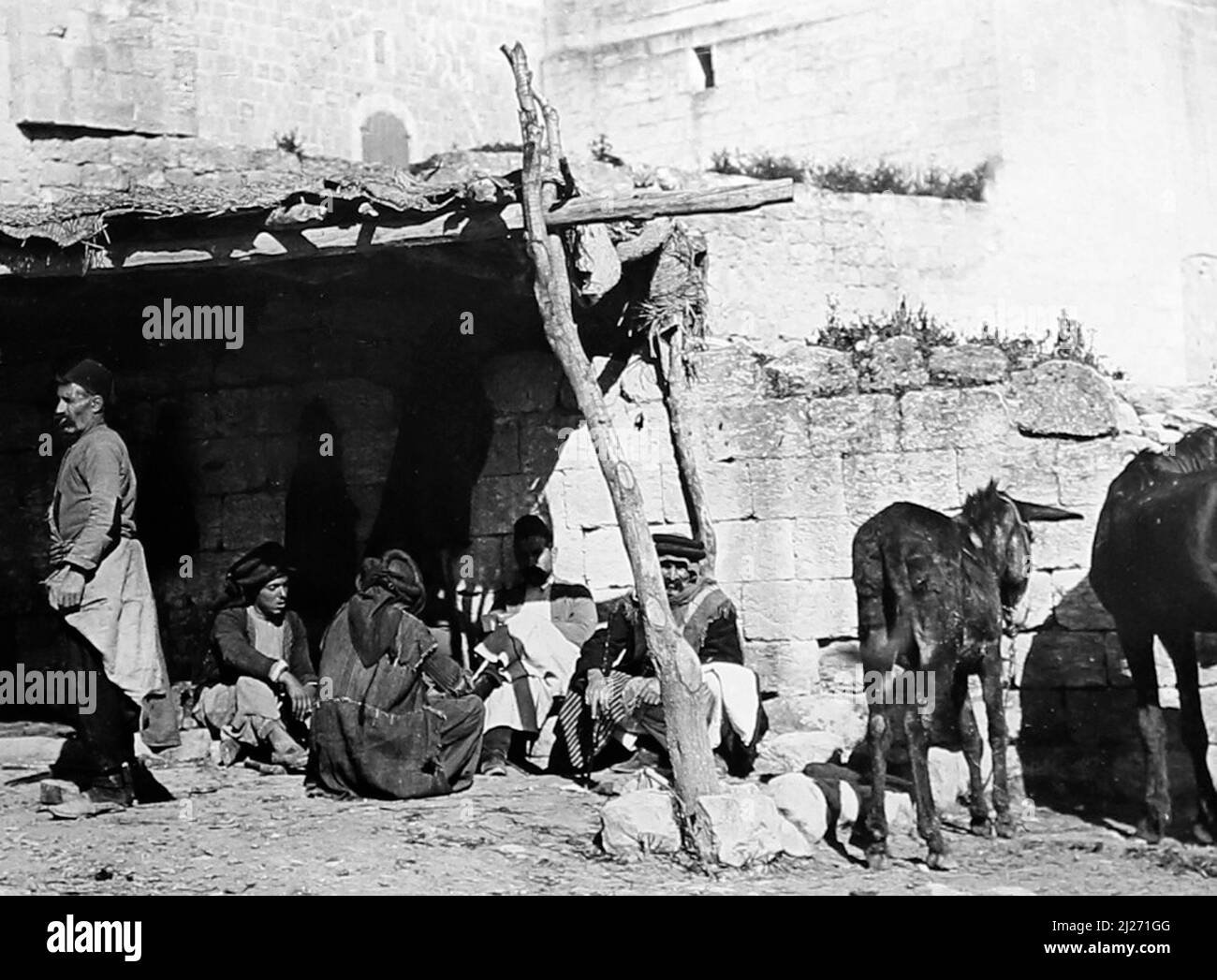 Forge, Nazareth, Israel, early 1900s Stock Photo
