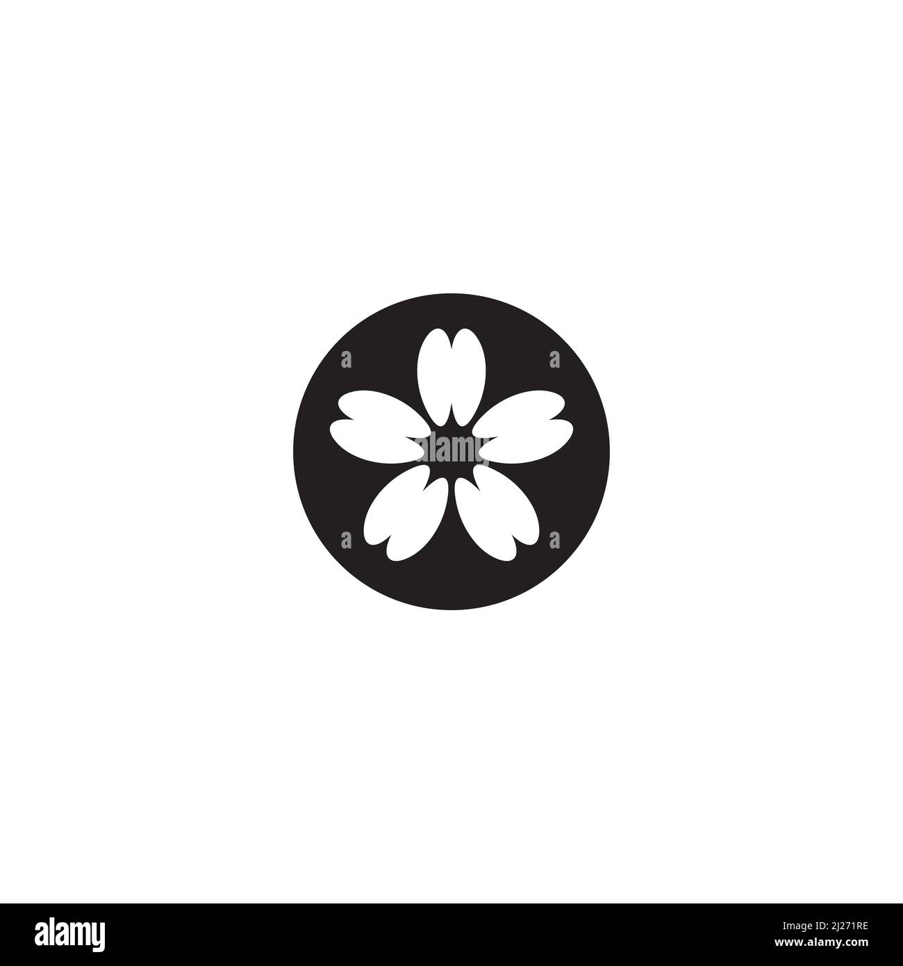 Flower logo or icon design Stock Vector Image & Art - Alamy