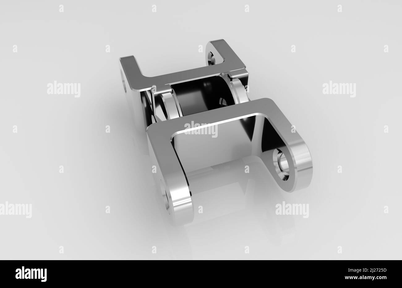 3d Rendering Part Metal parts on light gray background,3D rendering Stock Photo - Alamy