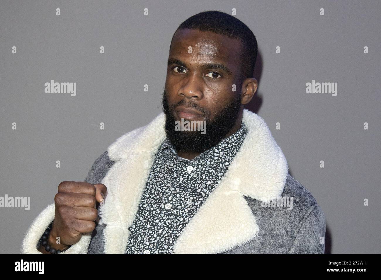 Joel Kouadja attending the Bellator MMA Press Conference at the Accor Arena Bercy in Paris, France on March 30, 2022. Photo by Aurore Marechal/ABACAPRESS.COM Stock Photo