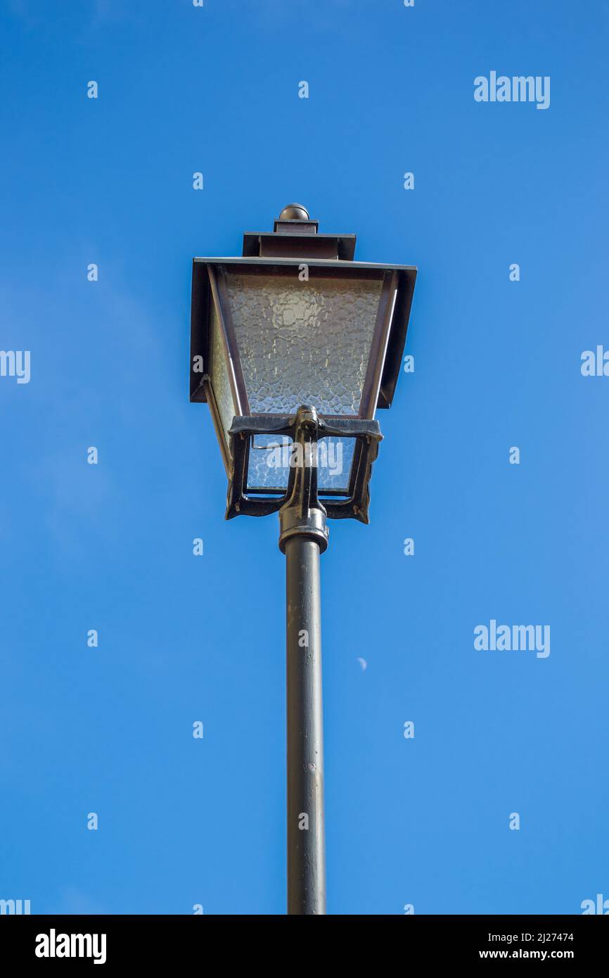 Old forged street lamp Stock Photo