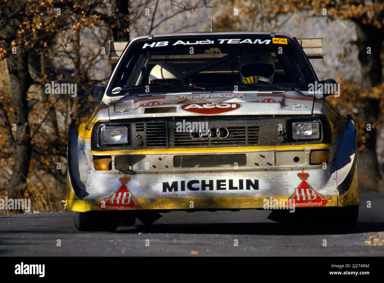 Décalcomanie Audi Quattro Sport E2 – H. Mikkola – Rallye Monte-Carlo 1986 – 3ème