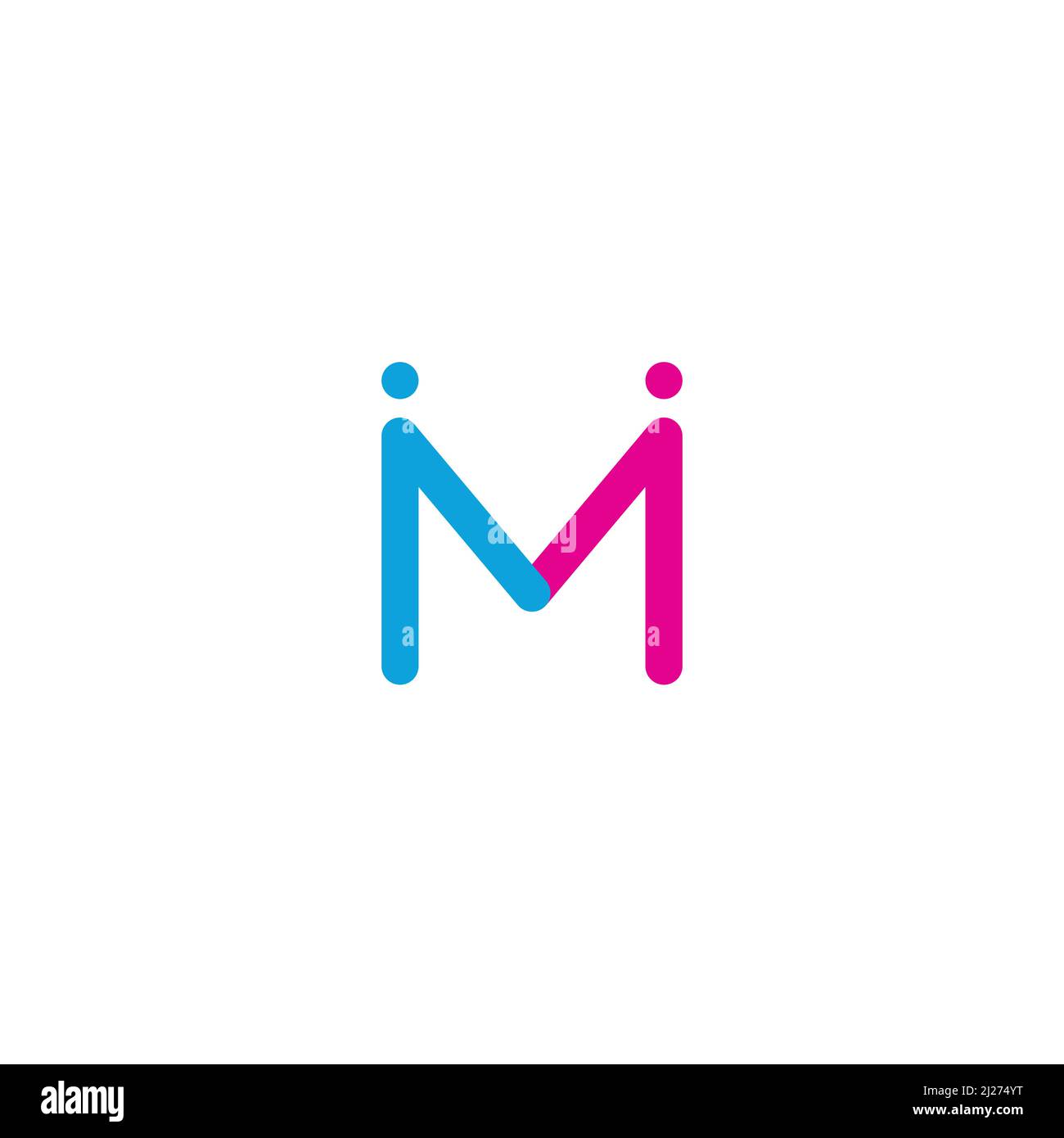 Letter M and People logo or icon design Stock Vector Image &amp; Art - Alamy