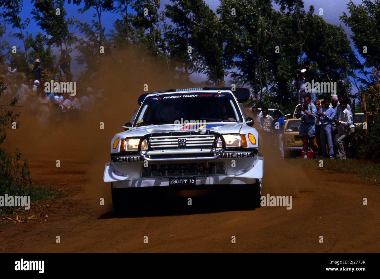Rob Combes Rally Shekhar Mehta (EAK) Rob Combes (EAK) Peugeot 205 T16 E2 GrB Peugeot ...